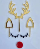 DESIGNER CHRISTMAS CAKE TOPPER DECORATING KIT