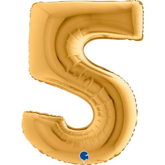 SuperShape Numbers Antique Gold #5