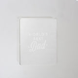 COO KIE Embosser Stamp - World's Best Dad