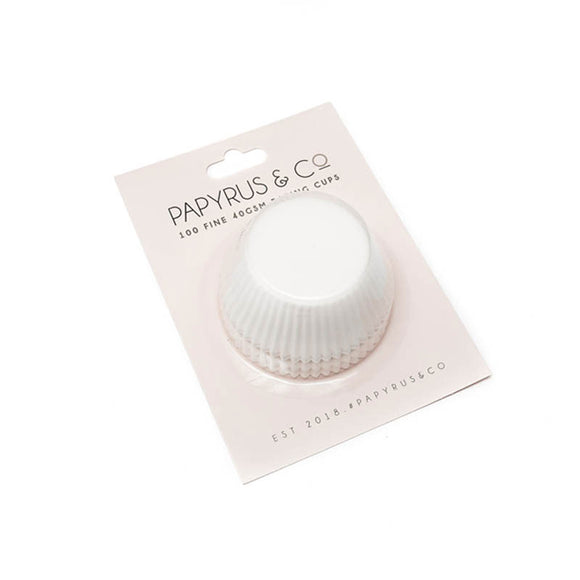 PAPYRUS & CO Foil GREASEPROOF Baking Cups WHITE