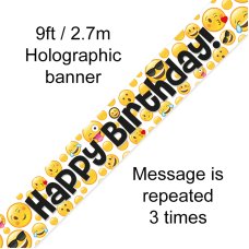 Banner - Happy Birthday Emojis