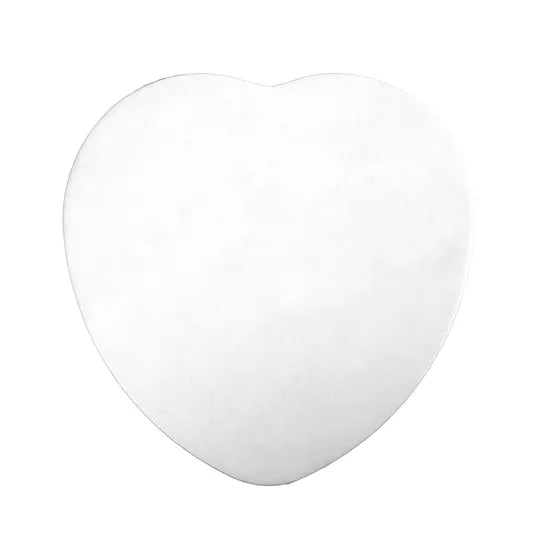 Mondo 3mm Heart Shaped Cake Board White 10