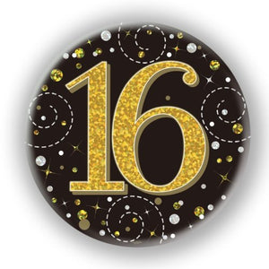 SPARKLING FIZZ BLACK & GOLD BADGE #16