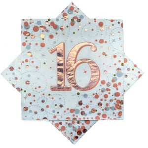 Lunch Napkins - 16th Rose Gold