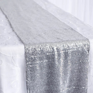 SILVER SEQUIN TABLE RUNNER