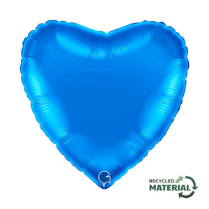 45cm Foil Balloon - Heart Blue