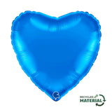 45cm Foil Balloon - Heart Blue