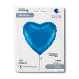 45cm Foil Balloon - Heart Blue