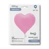 Grabo Foil Solid Colour Sweetie Heart 46cm Soft Matte Sakura Pink