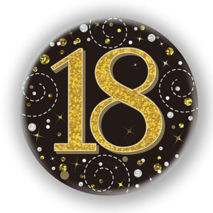SPARKLING FIZZ BLACK & GOLD BADGE #18