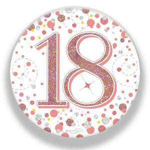 SPARKLING FIZZ ROSE GOLD BADGE #18