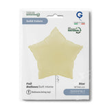 Grabo Foil Solid Colour Star 46cm Soft Matte French Butter