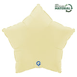 Grabo Foil Solid Colour Star 46cm Soft Matte French Butter