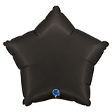 Grabo Foil Solid Colour Star 46cm Satin Fumé Black