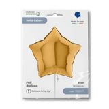 Grabo Foil Solid Colour Star 46cm Gold