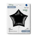 Grabo Foil Solid Colour Star 46cm Black