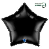 Grabo Foil Solid Colour Star 46cm Black