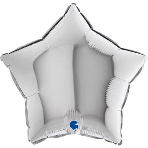 45cm Foil Balloon - STAR SILVER