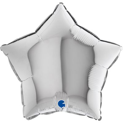 45cm Foil Balloon - STAR SILVER