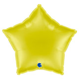 Grabo Foil Solid Colour Star 46cm Yellow