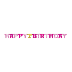 Celebration Banners 1st - PINK