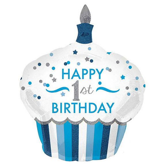 SUPERSHAPE 1ST BIRTHDAY CUPCAKE FOIL