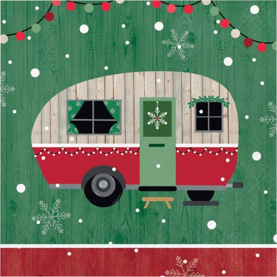 Christmas Camper - LUNCH NAPKIN