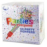 Alpen Parties for Everyone Party Poppers 50 Pk