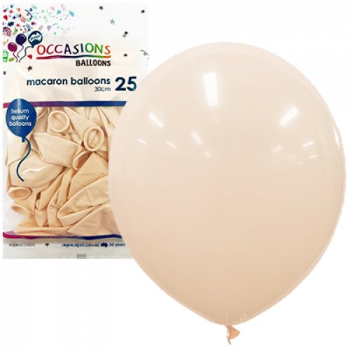 Pastel Peach Latex Balloons - 25 Pack