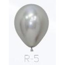 Sempertex Reflex Silver 12cm Balloons 50 Pack