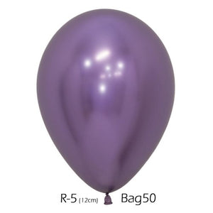 Sempertex Reflex Violet 12cm Balloons 50 Pack