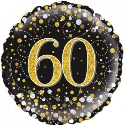 45cm Foil Balloon - 60th BIRTHDAY