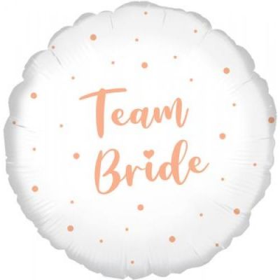 45cm Foil - TEAM BRIDE WITH DOTS