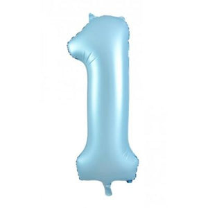Mid 86cm Numbers MATTE PASTEL BLUE #1