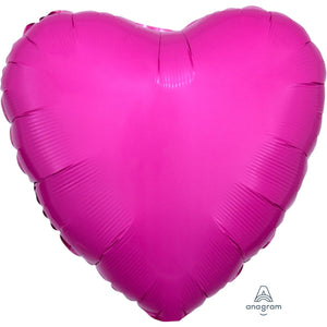 Foil Balloon - HEART - BRIGHT BUBBLEGUM PINK
