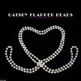 WHITE PEARL FLAPPER BEADS
