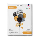 Betallic Foil 97cm Satin Birthday Balloons Bouquet
