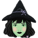 Betallic Foil Shape 84cm Pretty Witch