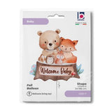 SuperShape Foil Woodland Welcome Baby 86cm