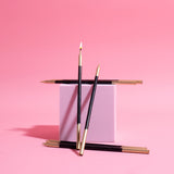 15cm Gold Double Dipped Cake Candles Black 12 Pack