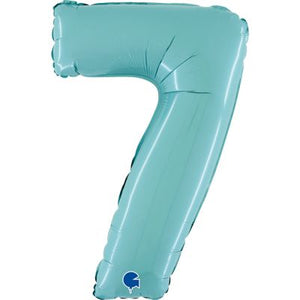Mid 66cm Numbers PASTEL BLUE #7