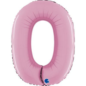 Mid 66cm Numbers PASTEL PINK #0