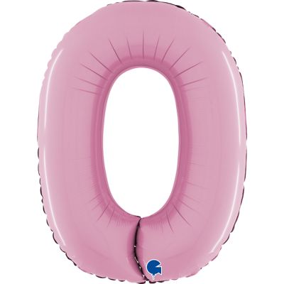 Mid 66cm Numbers PASTEL PINK #0