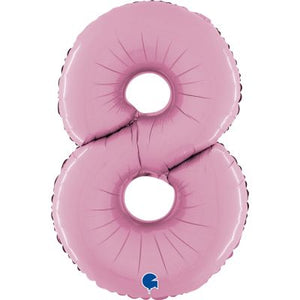 Mid 66cm Numbers PASTEL PINK #8