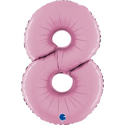 Mid 66cm Numbers PASTEL PINK #8