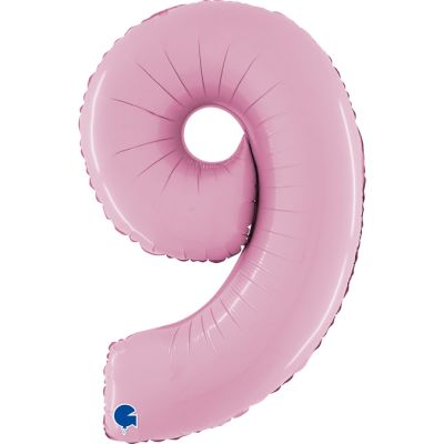 Mid 66cm Numbers PASTEL PINK #9