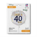 Betallic Holographic Foil 46cm Cheers to 40 Years