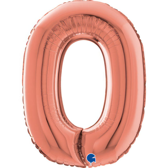 Mid 66cm Numbers ROSE GOLD #0
