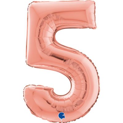 SuperShape Numbers ROSE GOLD #5
