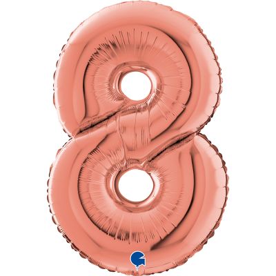 SuperShape Numbers ROSE GOLD #8
